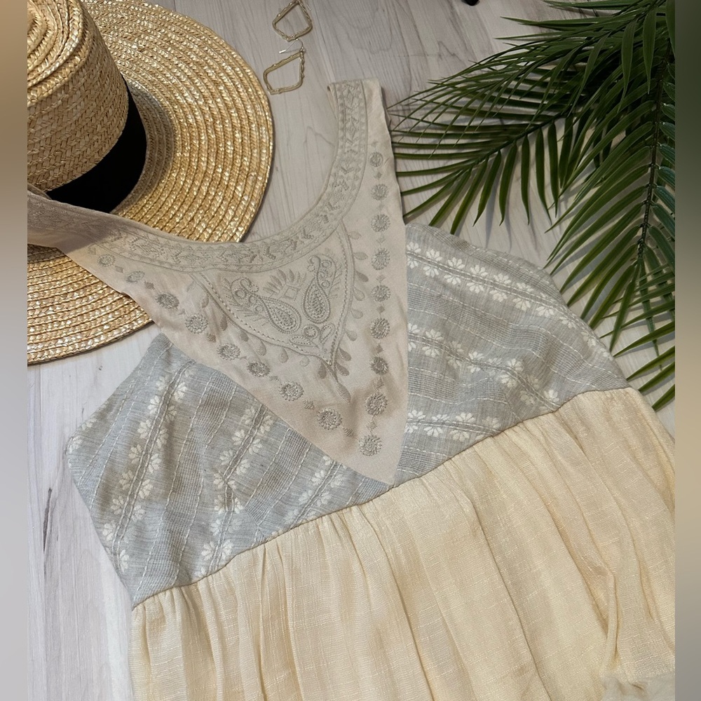Cream Boho Maxi Dress
